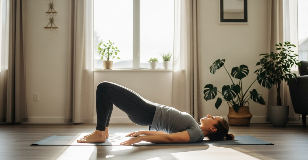 Fabric panels hanging in diffuse window light